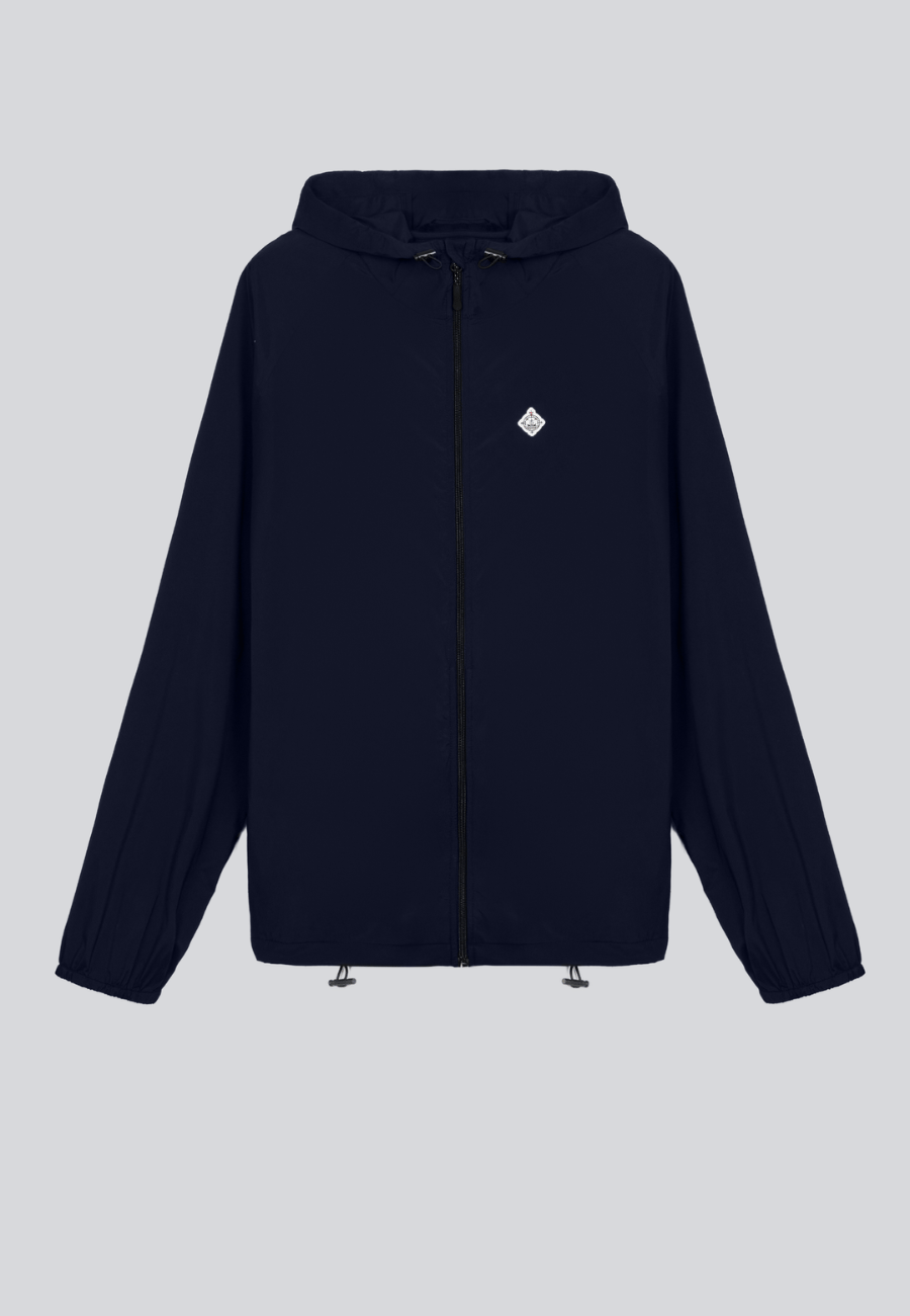 One Layer Sport Jacket in Performance Fabric in Navy