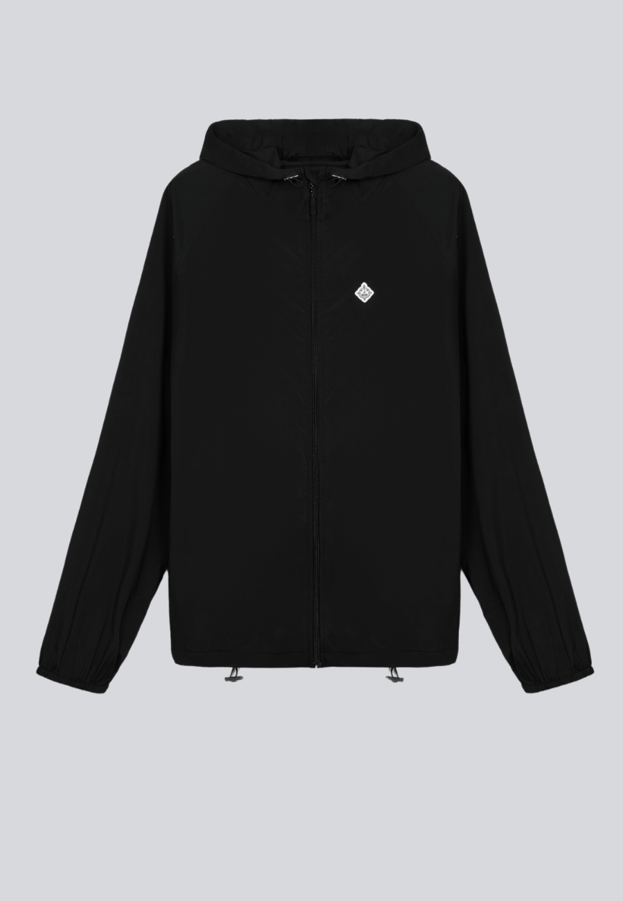 One Layer Sports Jacket in Performance Fabric in Black