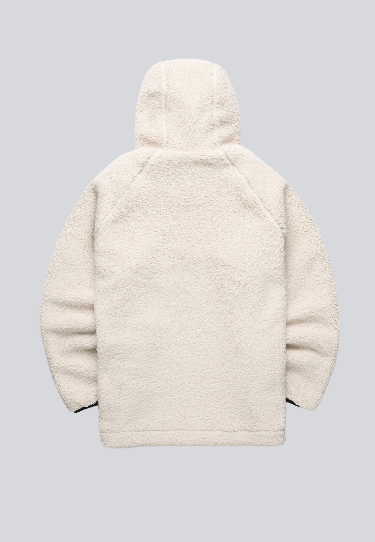 Sherpa Fleece Anorak in Off White