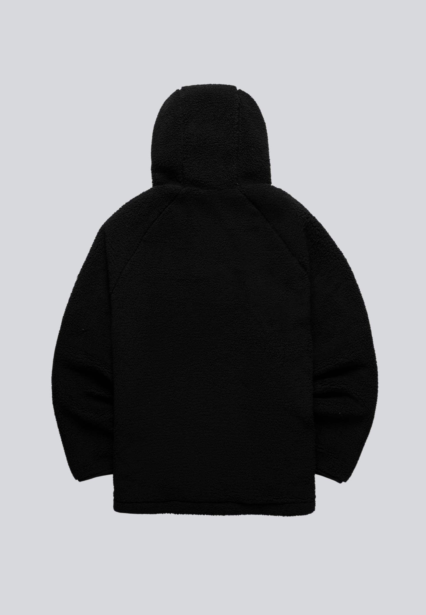 Sherpa Fleece Anorak in Black