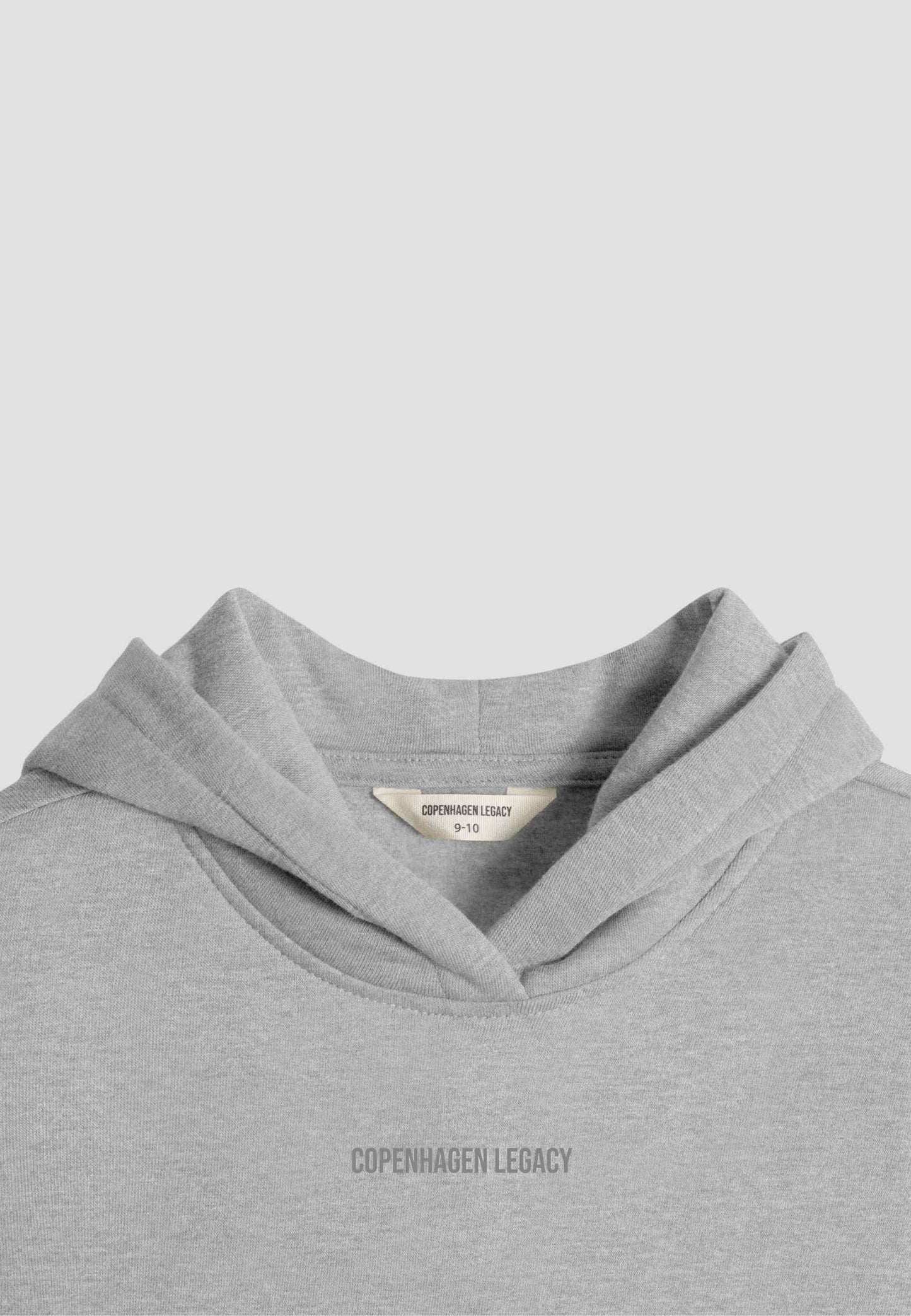 Børne Hættetrøje Sweatshirt Grå Melange