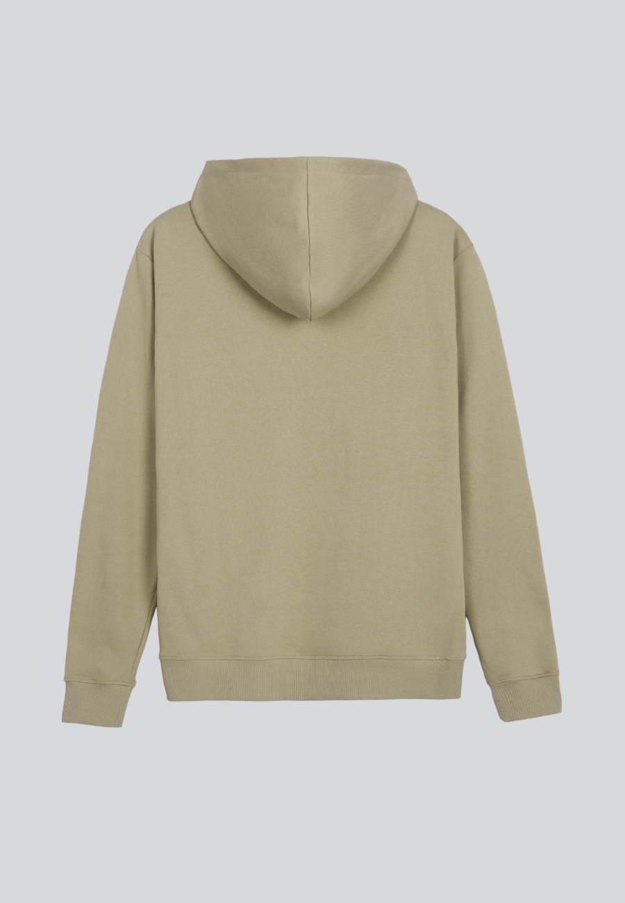 Hoodie Sweatshirt Sand mit Logoprint
