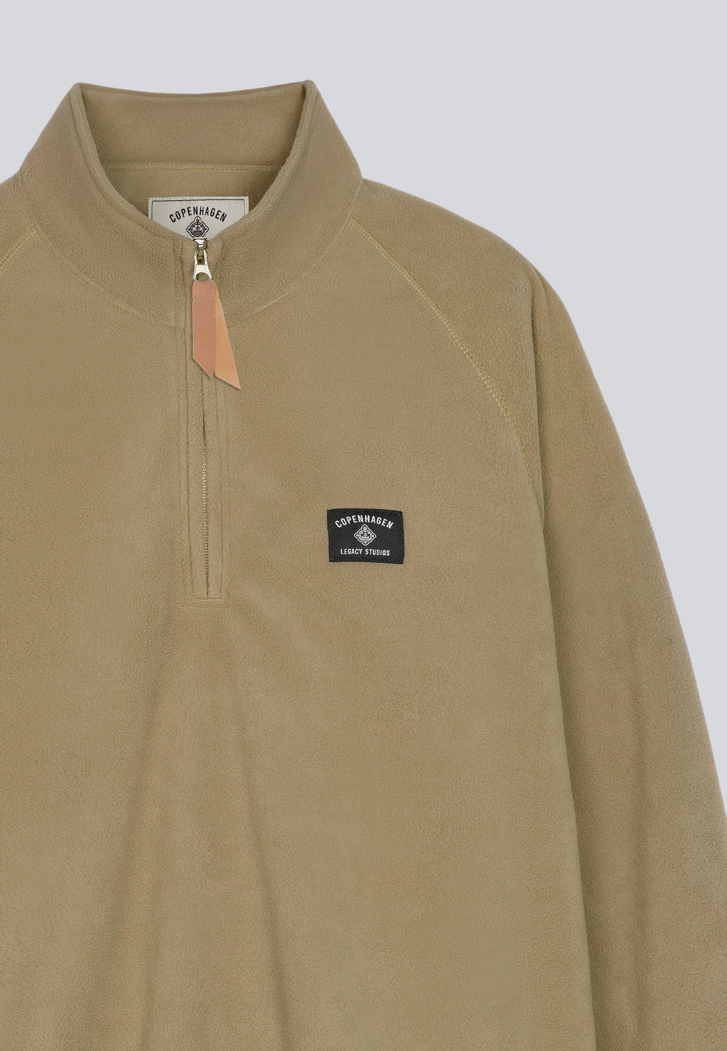Fleece Half Zip Blouse Khaki