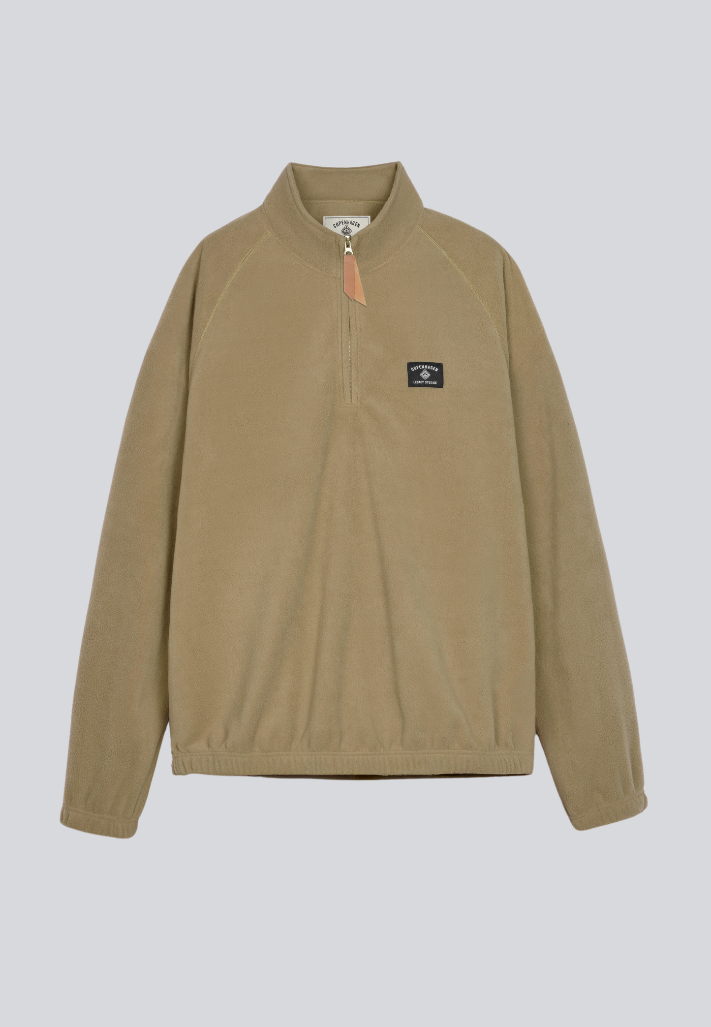 Fleece Half Zip Blouse Khaki