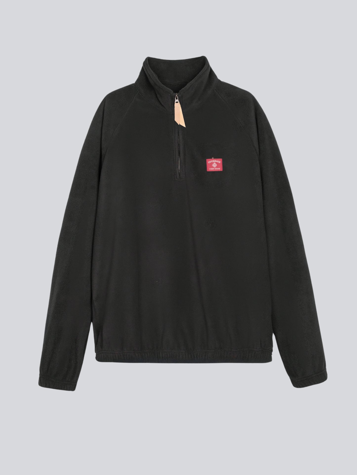 Fleece Bluse med lynlås Anthracit Grå