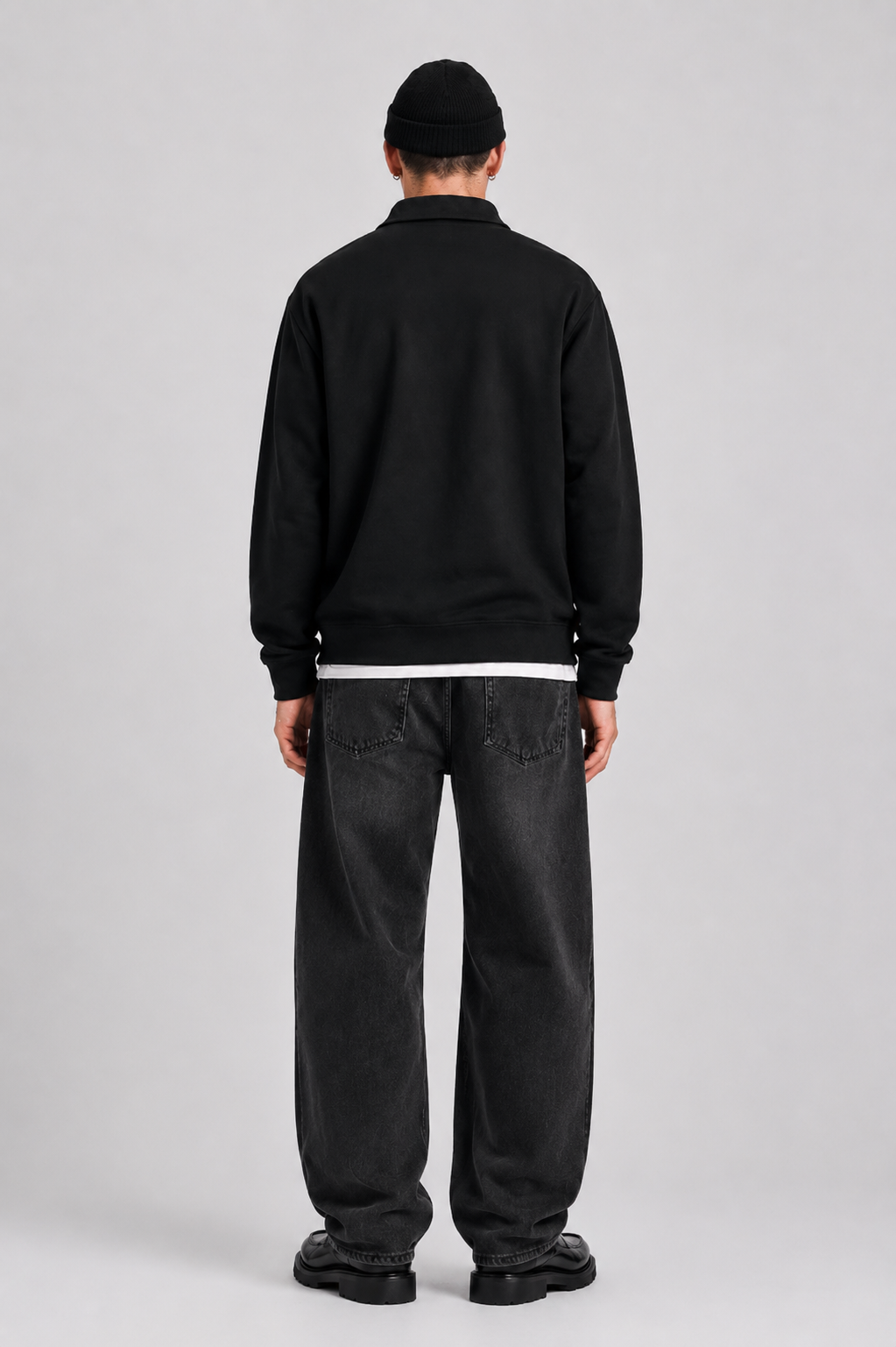 Men's Half-Zip Sweatshirt Black