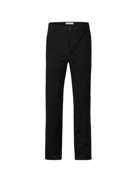Black Super Flex Chino Pants – front