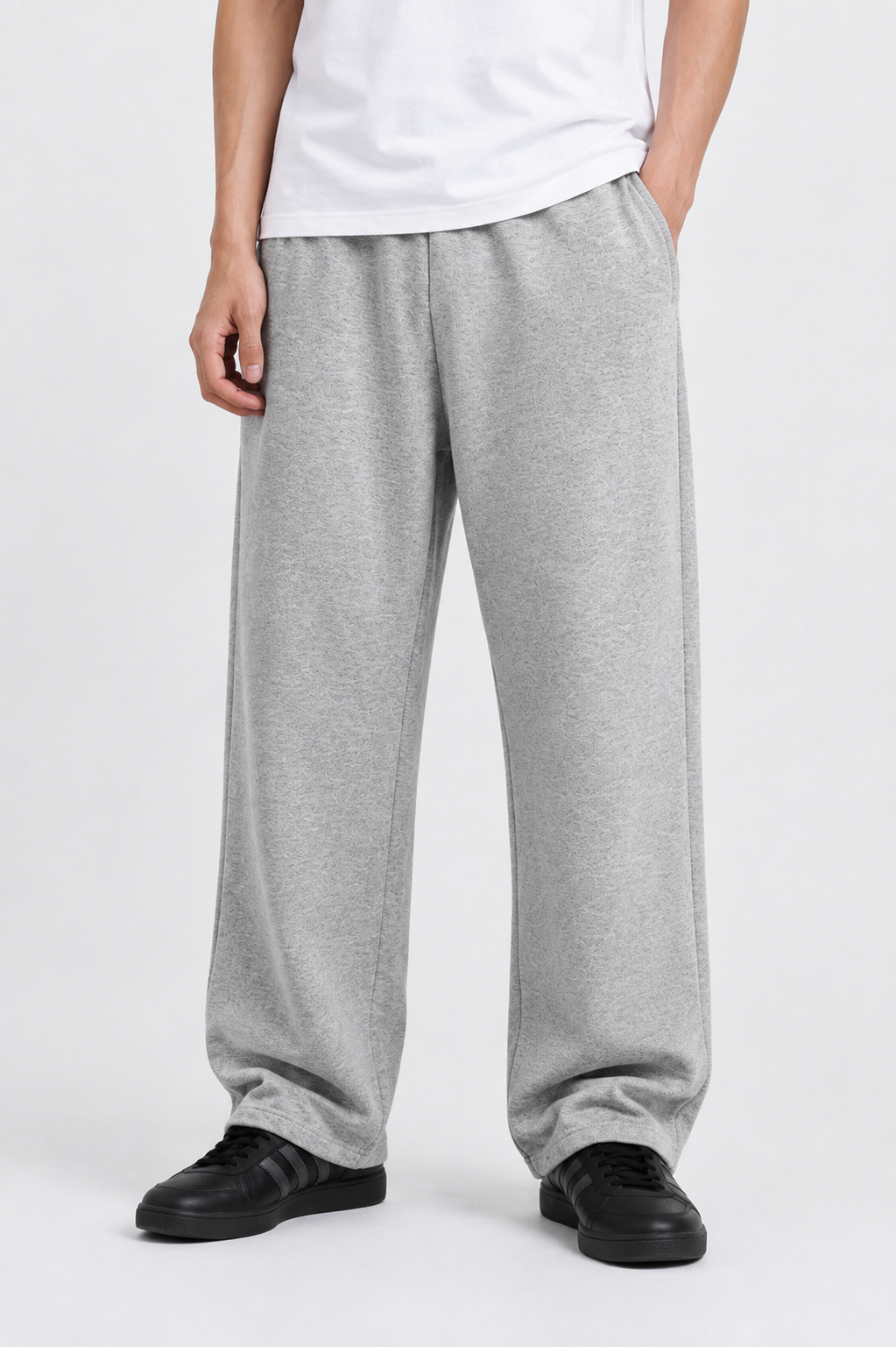 Men's Straight Leg Joggers Grey Melange