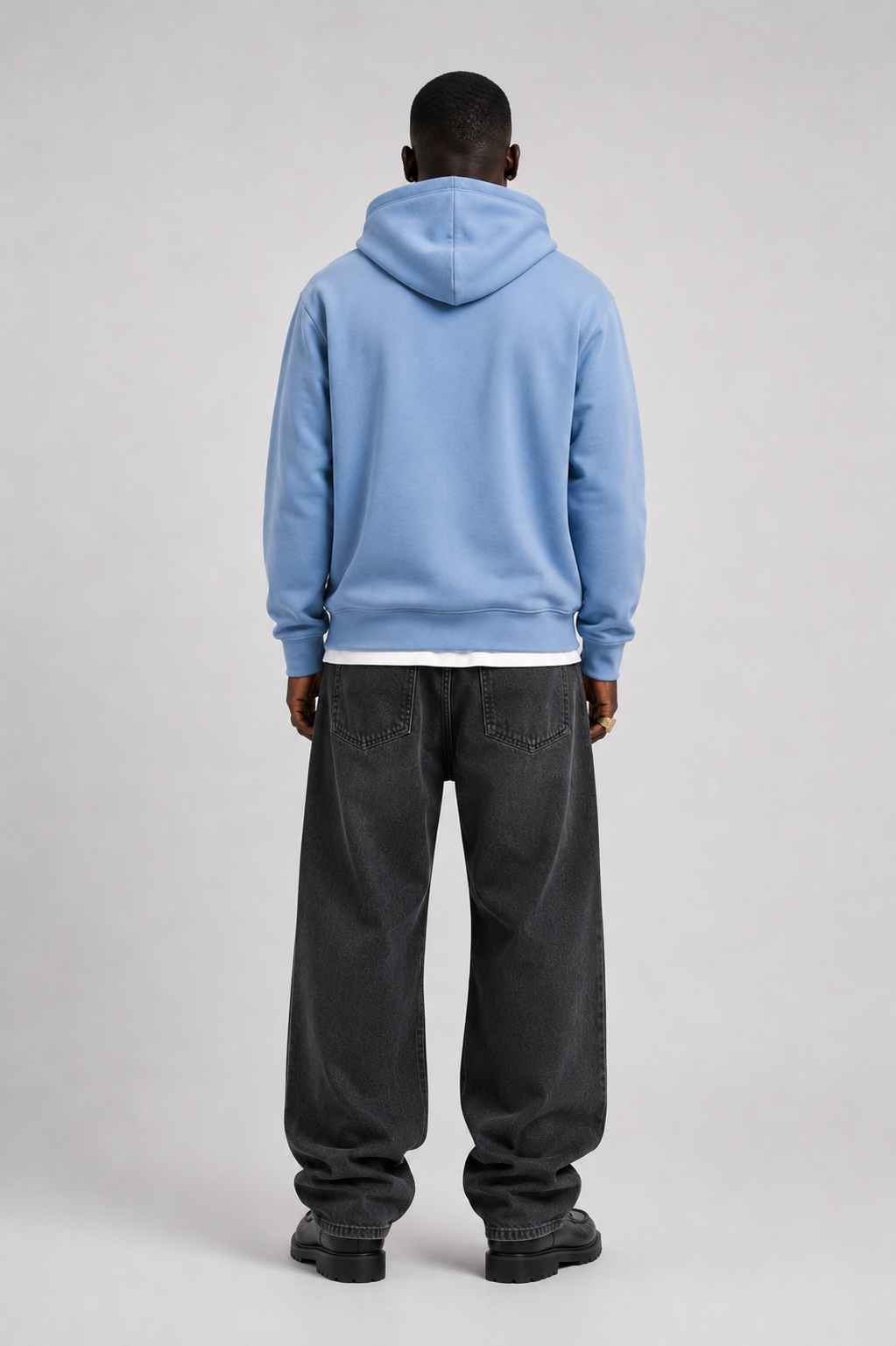 Hættetrøje Sweatshirt til mænd i Blå