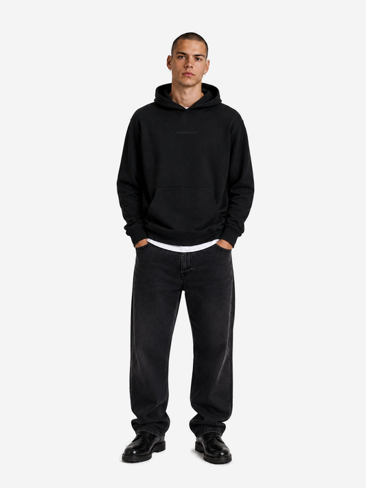 Männer-Hoodie Sweatshirt Schwarz
