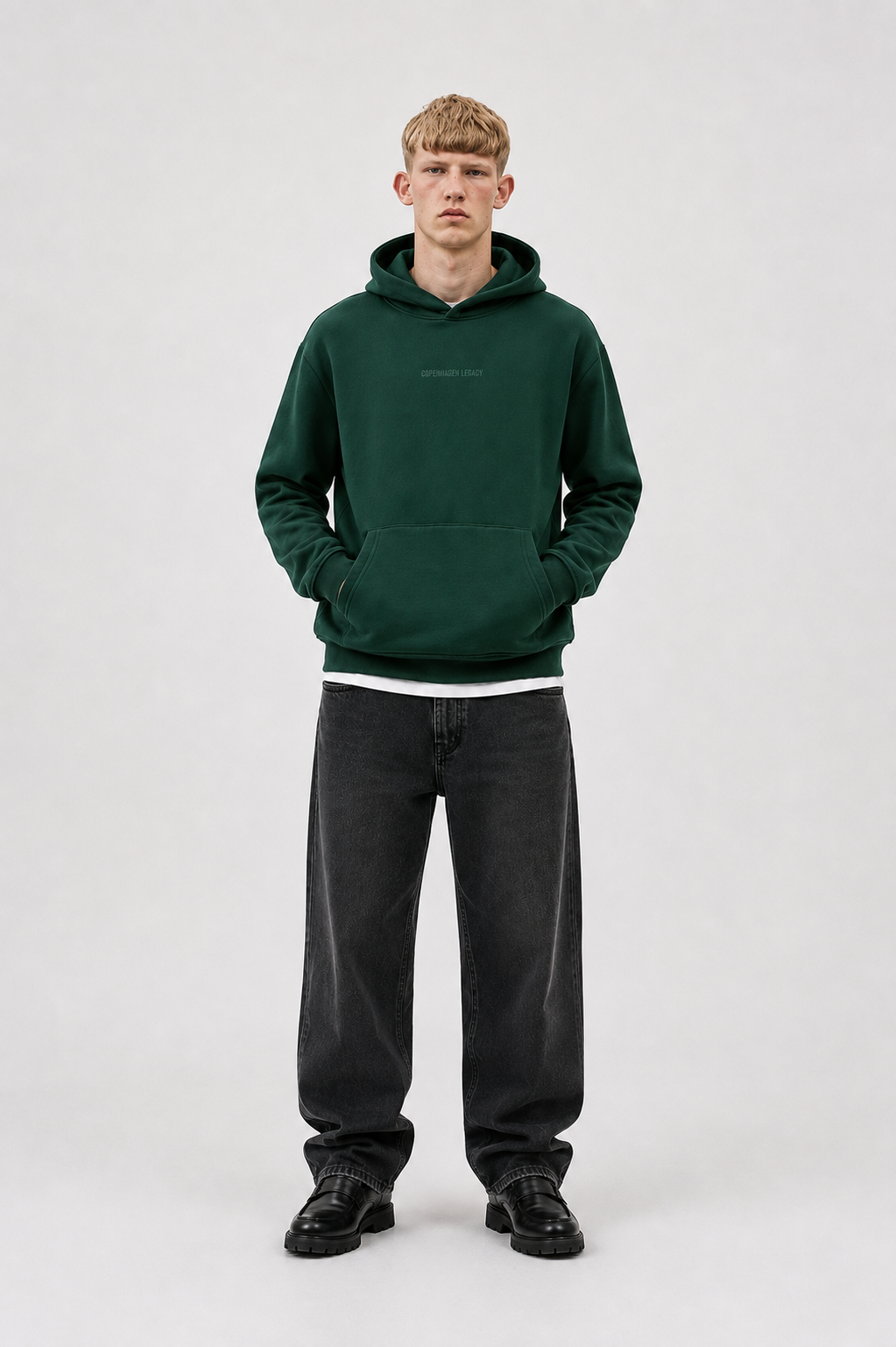 Mens Hoodie Sweatshirt in Green