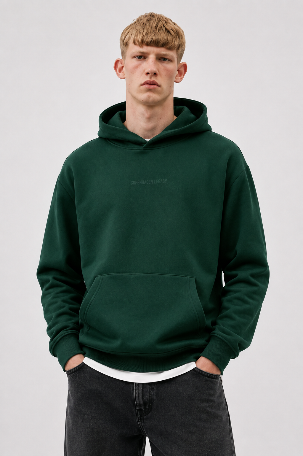 Mens Hoodie Sweatshirt in Green