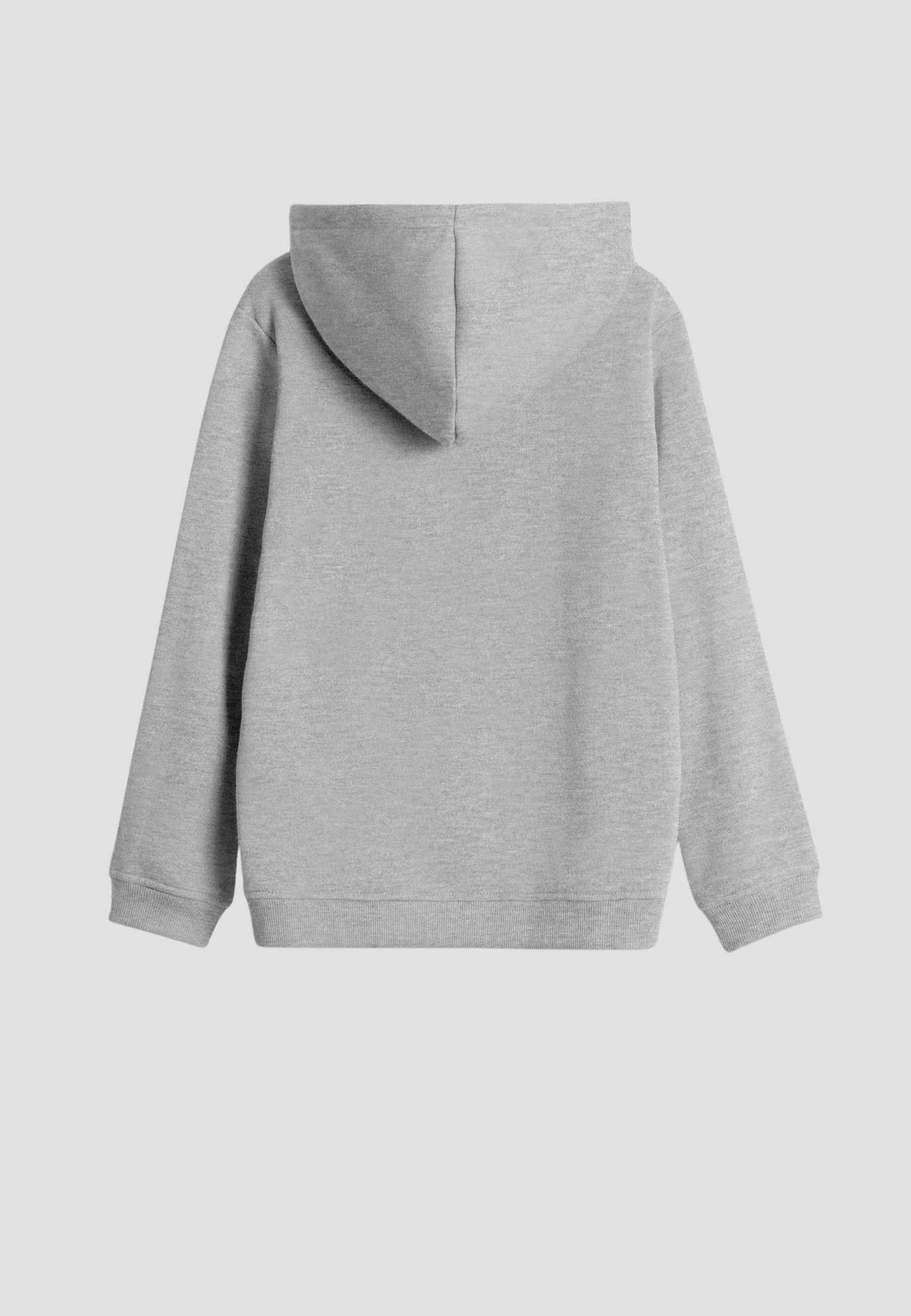 Kids Hoodie Sweatshirt Grey Melange