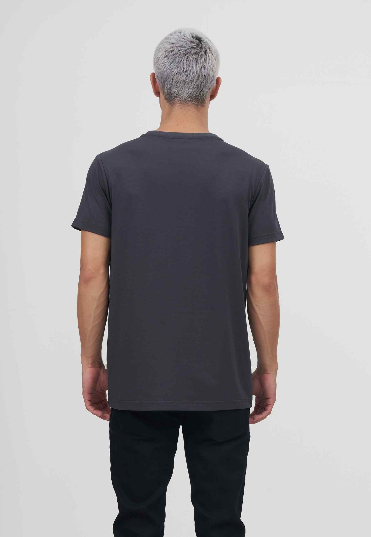 Mens T-shirt 2 Pack Grey Melange and Antracite
