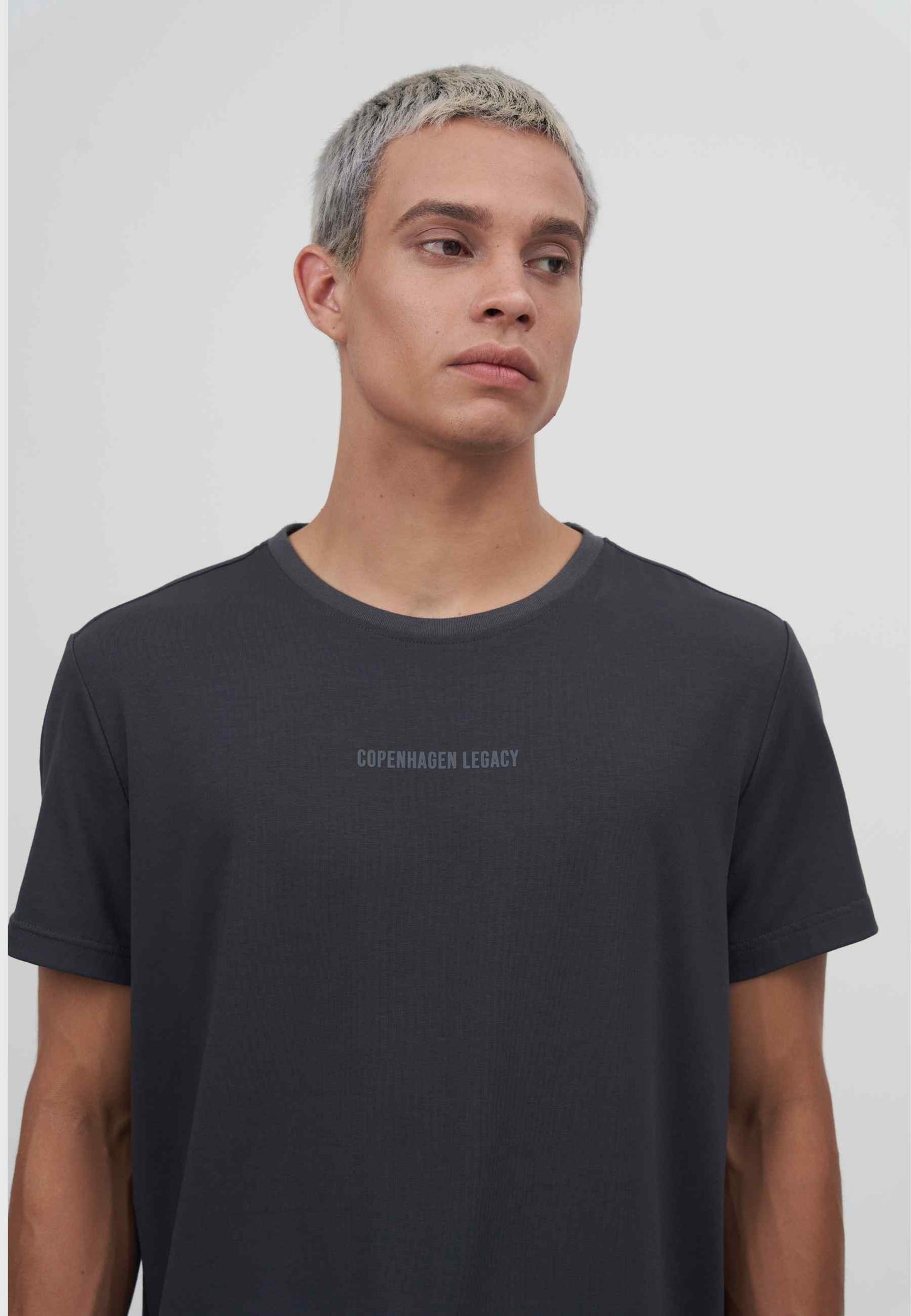 Mens T-shirt 2 Pack Grey Melange and Antracite