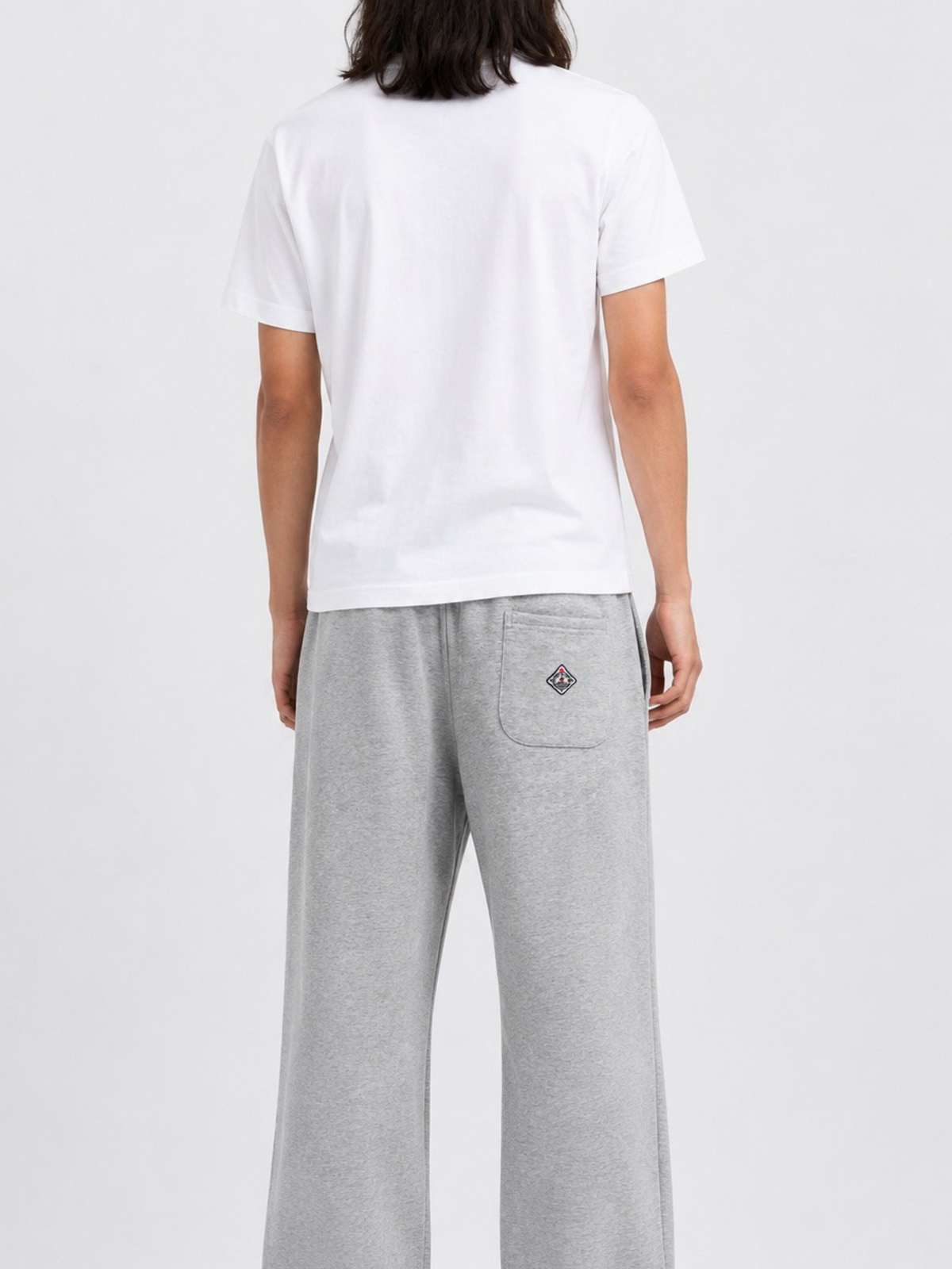 Men's Straight Leg Joggers Grey Melange